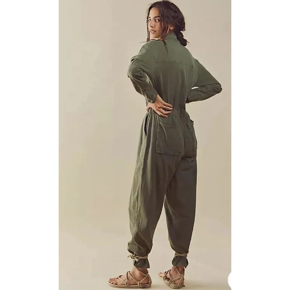 Free People Olive Jumpsuit - Picture 3 of 13